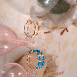 Set of Two Gold Rings - Size 7